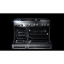 Jennair® RISE™ 48" Dual-Fuel Professional Range with Chrome-Infused Griddle and Gas Grill JDRP748HL