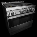 Jennair® 36" NOIR™ Gas Professional-Style Range with Infrared Grill JGRP636HM