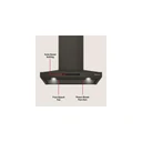 KitchenAid® 30-inch Wall-Mount, 4-Speed Canopy Hood KVWC730SBE