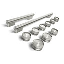 Stainless Steel Handle and Knob Hardware Accessory Kit for KitchenAid® 48" Commercial-Style Induction Range W11774744 Stainless Steel Handle and Knob Hardware Accessory Kit for KitchenAid® 48" Commercial-Style Induction Range W11774744