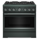 KitchenAid® 36-Inch 6 Burner Commercial-Style Dual Fuel Range with No Preheat Air Fry Mode KFDS936SJP