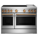 KitchenAid® 48-Inch 6-Element Induction Freestanding Commercial-Style Range with Griddle KFID948SSS