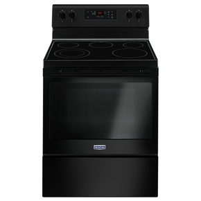 Maytag® 30-Inch Wide Electric Range With Shatter-Resistant Cooktop - 5.3 Cu. Ft. YMER6600FB