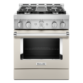 KitchenAid® 30'' Smart Commercial-Style Gas Range with 4 Burners KFGC500JMH