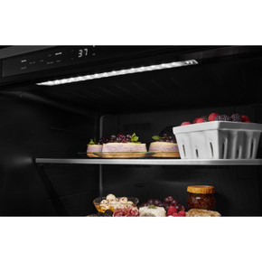 Kitchenaid® 24" Undercounter Refrigerator with Glass Door and Shelves with Metallic Accentsand with PrintShield™ Finish KURL314KBS Kitchenaid® 24" Undercounter Refrigerator with Glass Door and Shelves with Metallic Accentsand with PrintShield™ Finish KURL314KBS