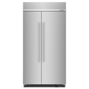 Kitchenaid® 25.5 Cu Ft. 42" Built-In Side-by-Side Refrigerator with PrintShield™ Finish KBSN702MPS