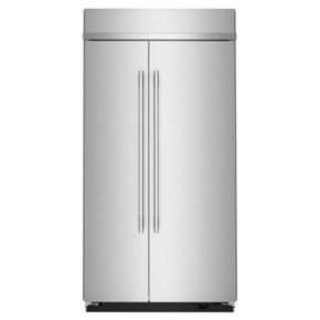 Kitchenaid® 25.5 Cu. Ft. 42" Built-In Side-by-Side Refrigerator with Platinum Interior KBSN742SPS
