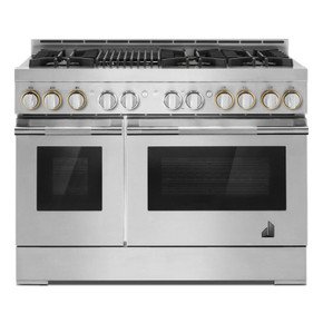 Jennair® 48" RISE™ Gas Professional-Style Range with Infrared Grill JGRP648HL