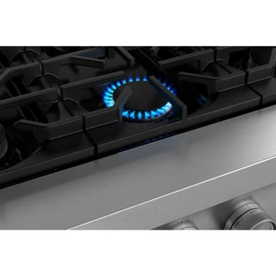 KitchenAid® 48-inch 6-Burner Gas Commercial-Style Rangetop with Griddle KCGK948TSS