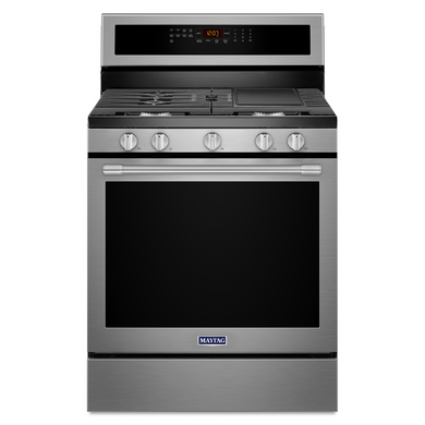 Maytag® Cuisinière au gaz avec convection véritable et préchauffage rapide - 30 po - 5.8 pi cu MGR8800FZ