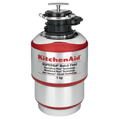 Kitchenaid® 1-Horsepower Batch Feed Food Waste Disposer KBDS100T