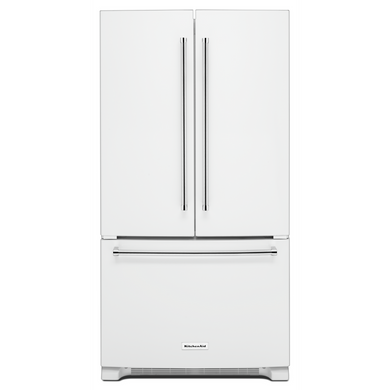 Kitchenaid® 20 cu. ft. 36-Inch Width Counter-Depth French Door Refrigerator with Interior Dispense KRFC300EWH