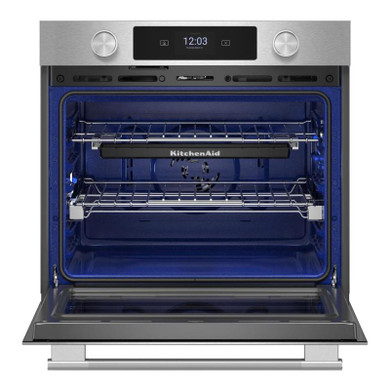 Kitchenaid® 27-inch Smart Electric Single Wall Oven with Assisted Cooking Modes - PrintShield™ Finish KOES727SPS