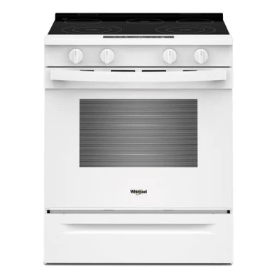 Whirlpool® 30-inch Electric Smart Range with No Preheat Mode and Steam Clean YWSES3330TW