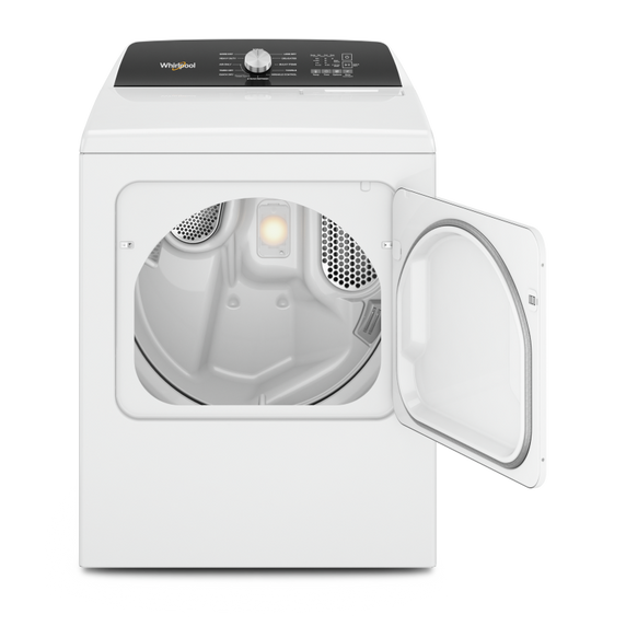 Whirlpool® 7.0 Cu. Ft. Top Load Electric Moisture Sensing Dryer with Steam YWED5050LW