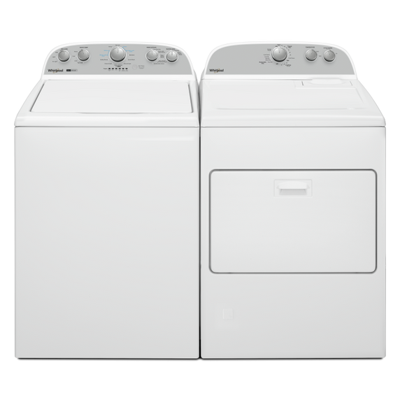 4.4–4.5 Cu. Ft. Whirlpool® Top Load Washer with Removable Agitator WTW4957PW