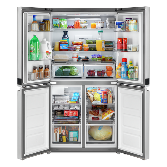 Whirlpool® 36-inch Wide Counter Depth 4 Door Refrigerator - 19.4 cu. ft. WRQA59CNKZ