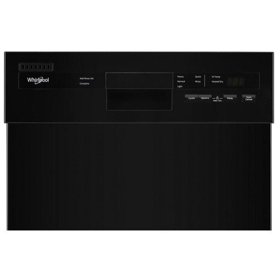 Whirlpool® Small-Space Compact Dishwasher with Stainless Steel Tub WDPS5118PB