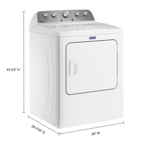 Maytag® Top Load Gas Dryer with Steam-Enhanced Cycles - 7.0 cu. ft. MGD5430MW