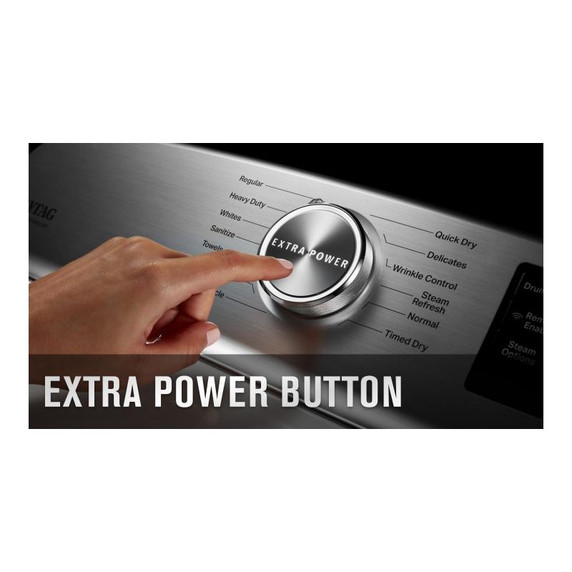 Maytag® Smart Top Load Gas Dryer with Extra Power Button - 7.4 cu. ft. MGD7230HC Maytag® Smart Top Load Gas Dryer with Extra Power Button - 7.4 cu. ft. MGD7230HC