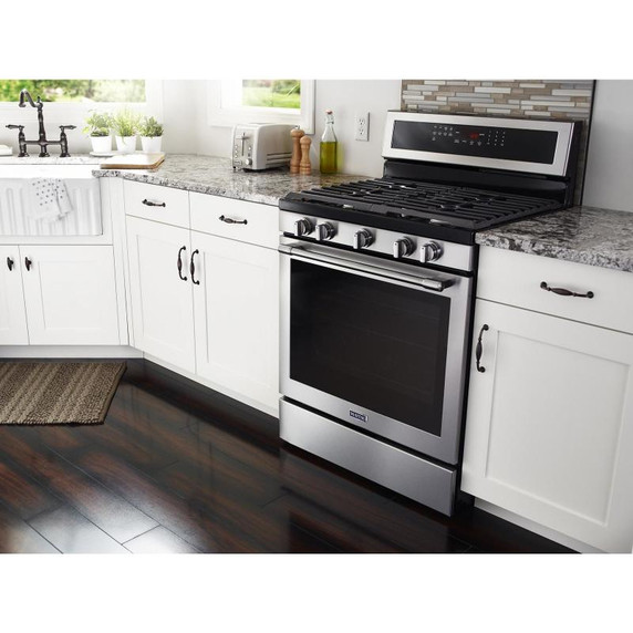 Maytag® 30-INCH WIDE GAS RANGE WITH TRUE CONVECTION AND POWER PREHEAT - 5.8 CU. FT. MGR8800FZ