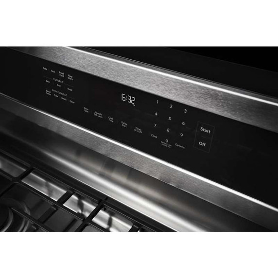 Kitchenaid® 30-Inch 5-Burner Gas Convection Range KFGG500ESS