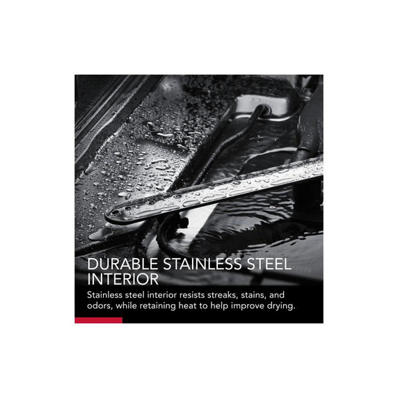 Kitchenaid® 44 dBA Dishwasher in PrintShield™ Finish with 360° Max Jets™ Third Rack KDFM404KBS