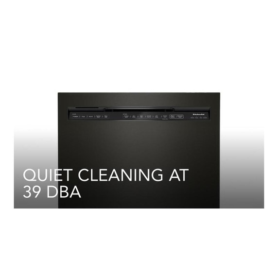 Kitchenaid® 39 dBA Dishwasher in PrintShield™ Finish with Third Level Utensil Rack KDFE204KBS Kitchenaid® 39 dBA Dishwasher in PrintShield™ Finish with Third Level Utensil Rack KDFE204KBS