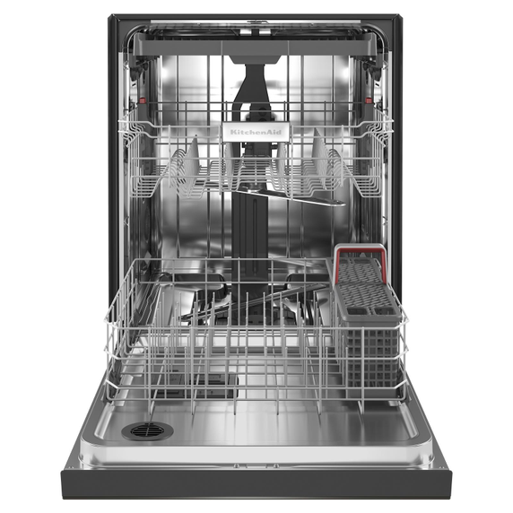 Kitchenaid® 39 dBA Dishwasher in PrintShield™ Finish with Third Level Utensil Rack KDFE204KBS