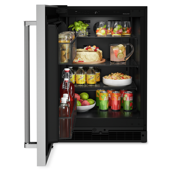 Kitchenaid® 24 Undercounter Refrigerator with Stainless Steel Door KURL114KSB