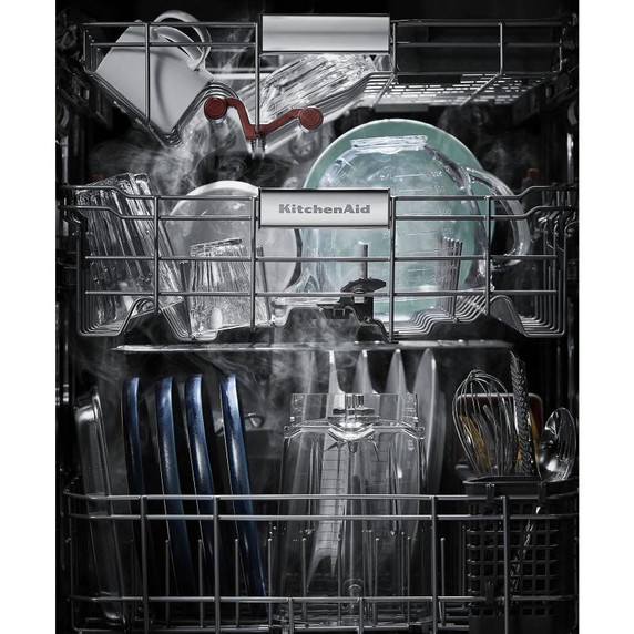 Kitchenaid® 44 dBA Dishwasher in PrintShield™ Finish with 360° Max Jets™ Third Rack KDTM404KBS