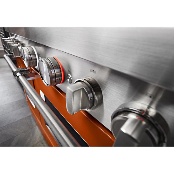 KitchenAid® 48'' Smart Commercial-Style Gas Range with Griddle KFGC558JSC