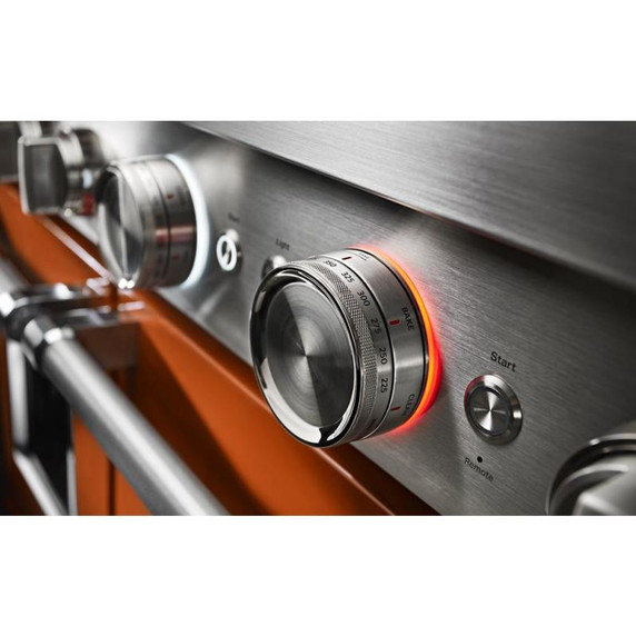 KitchenAid® 48'' Smart Commercial-Style Gas Range with Griddle KFGC558JSC