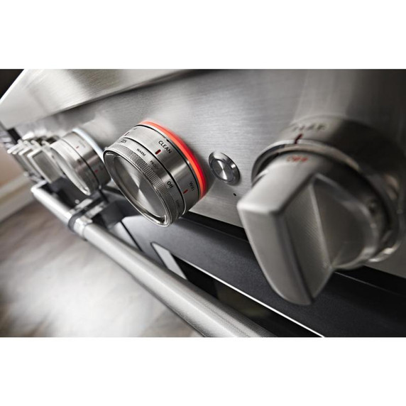 KitchenAid® 48'' Smart Commercial-Style Gas Range with Griddle KFGC558JBK