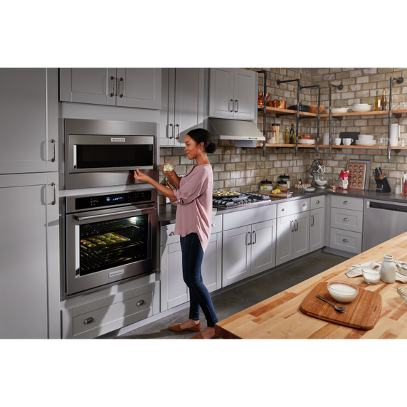 Kitchenaid® 30 Single Wall Oven with Even-Heat™ True Convection KOSE500ESS