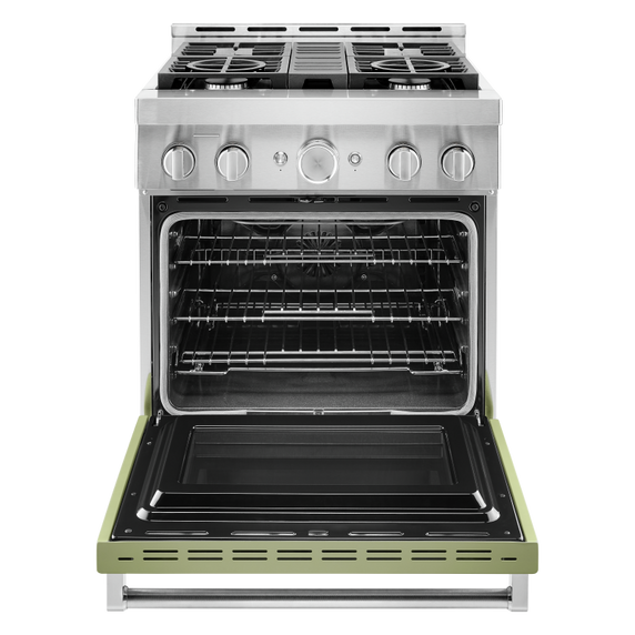 KitchenAid® 30'' Smart Commercial-Style Gas Range with 4 Burners KFGC500JAV