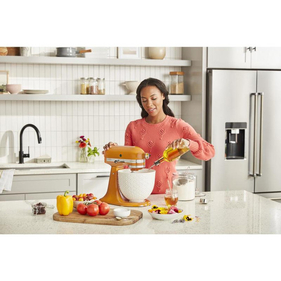 Kitchenaid® 23.8 cu. ft. 36" Counter-Depth French Door Platinum Interior Refrigerator with PrintShield™ Finish KRFC704FPS