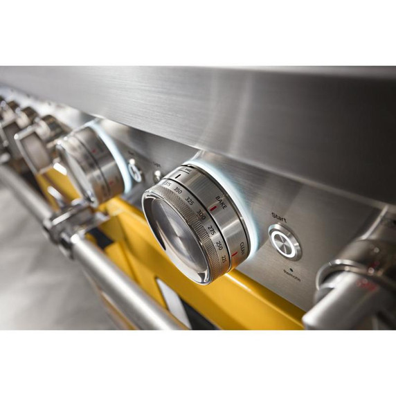 KitchenAid® 48'' Smart Commercial-Style Dual Fuel Range with Griddle KFDC558JYP