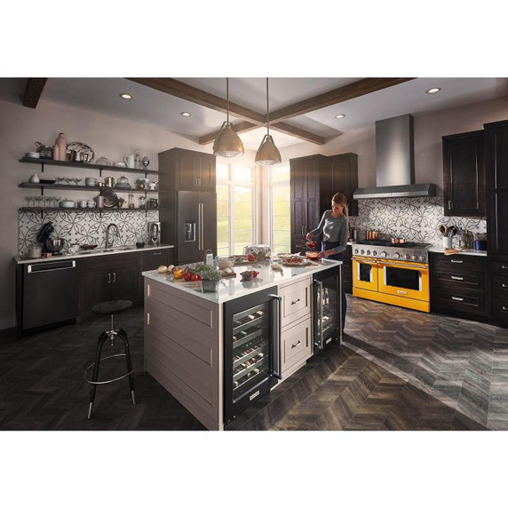 KitchenAid® 48'' Smart Commercial-Style Dual Fuel Range with Griddle KFDC558JYP
