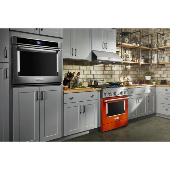 Kitchenaid® 30" 585 CFM Motor Class Commercial-Style Under-Cabinet Range Hood System KVUC600KSS