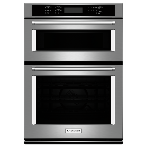 Kitchenaid® 27 Combination Wall Oven with Even-Heat™  True Convection (lower oven) KOCE507ESS