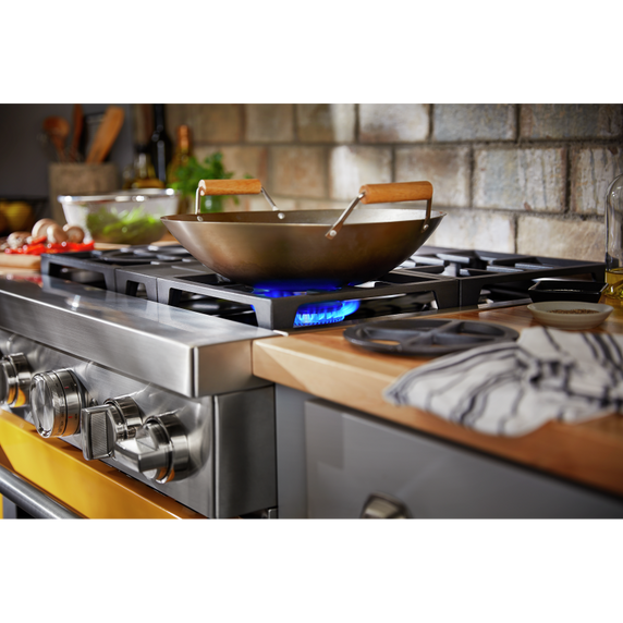 KitchenAid® 30'' Smart Commercial-Style Dual Fuel Range with 4 Burners KFDC500JYP