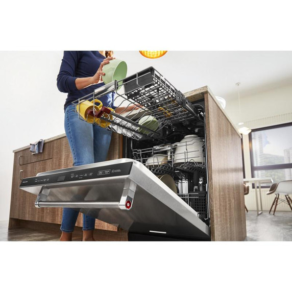 Kitchenaid® 44 dBA Dishwasher in PrintShield™ Finish with 360° Max Jets™ Third Rack KDTM604KBS
