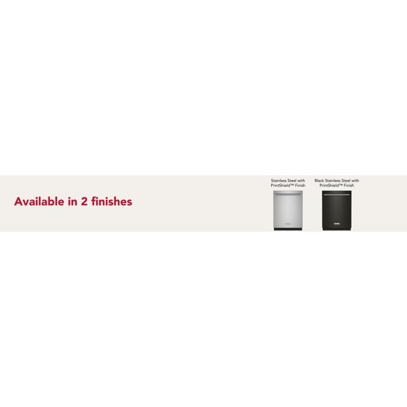 Kitchenaid® 44 dBA Dishwasher in PrintShield™ Finish with 360° Max Jets™ Third Rack KDTM604KBS Kitchenaid® 44 dBA Dishwasher in PrintShield™ Finish with 360° Max Jets™ Third Rack KDTM604KBS