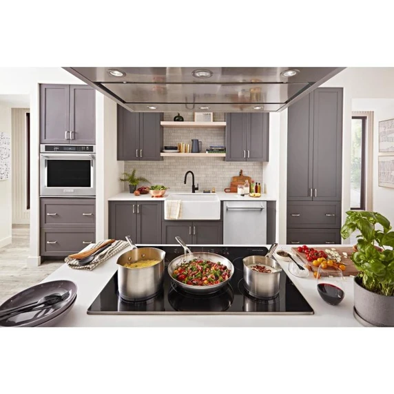 Kitchenaid® 36" Island-Mount, 3-Speed Canopy Hood KVIB606DSS