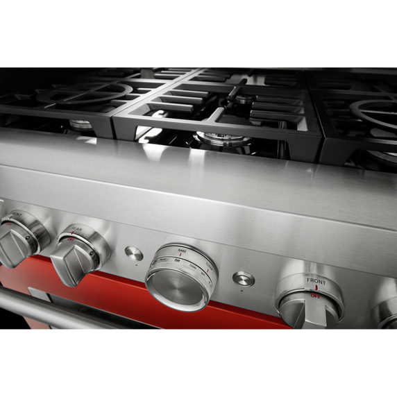 KitchenAid® 36'' Smart Commercial-Style Dual Fuel Range with 6 Burners KFDC506JSC