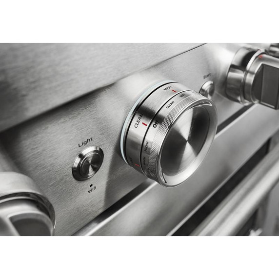 KitchenAid® 36'' Smart Commercial-Style Gas Range with 6 Burners KFGC506JSS