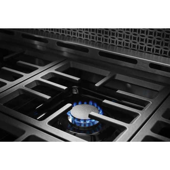 KitchenAid® 36'' Smart Commercial-Style Gas Range with 6 Burners KFGC506JSS