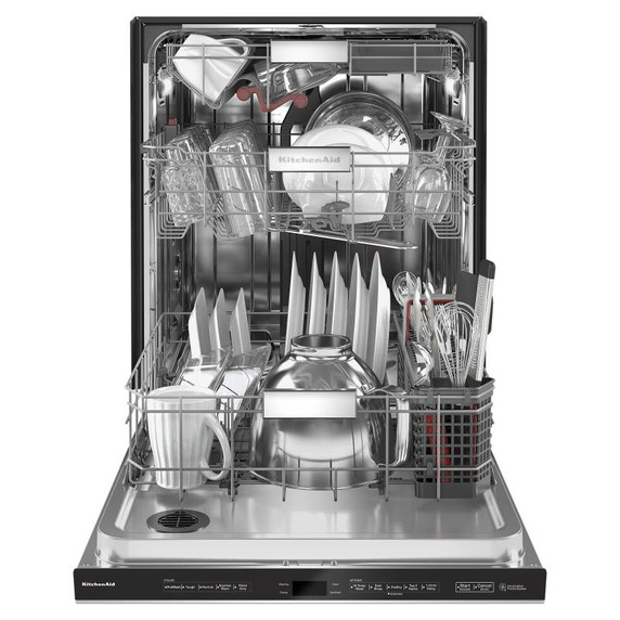 Kitchenaid® 44 dBA Dishwasher with 360° Max Jets™ Third Rack and LED Interior Lighting KDPM704KPS Kitchenaid® 44 dBA Dishwasher with 360° Max Jets™ Third Rack and LED Interior Lighting KDPM704KPS