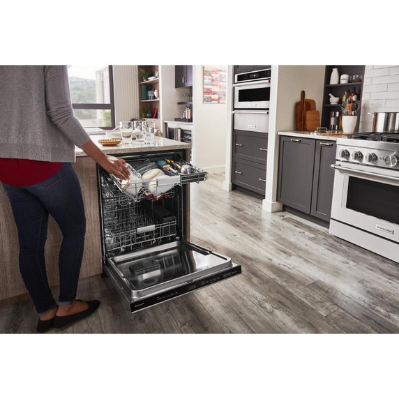 Kitchenaid® 44 dBA Dishwasher in PrintShield™ Finish with 360° Max Jets™ Third Rack KDPM604KPS Kitchenaid® 44 dBA Dishwasher in PrintShield™ Finish with 360° Max Jets™ Third Rack KDPM604KPS